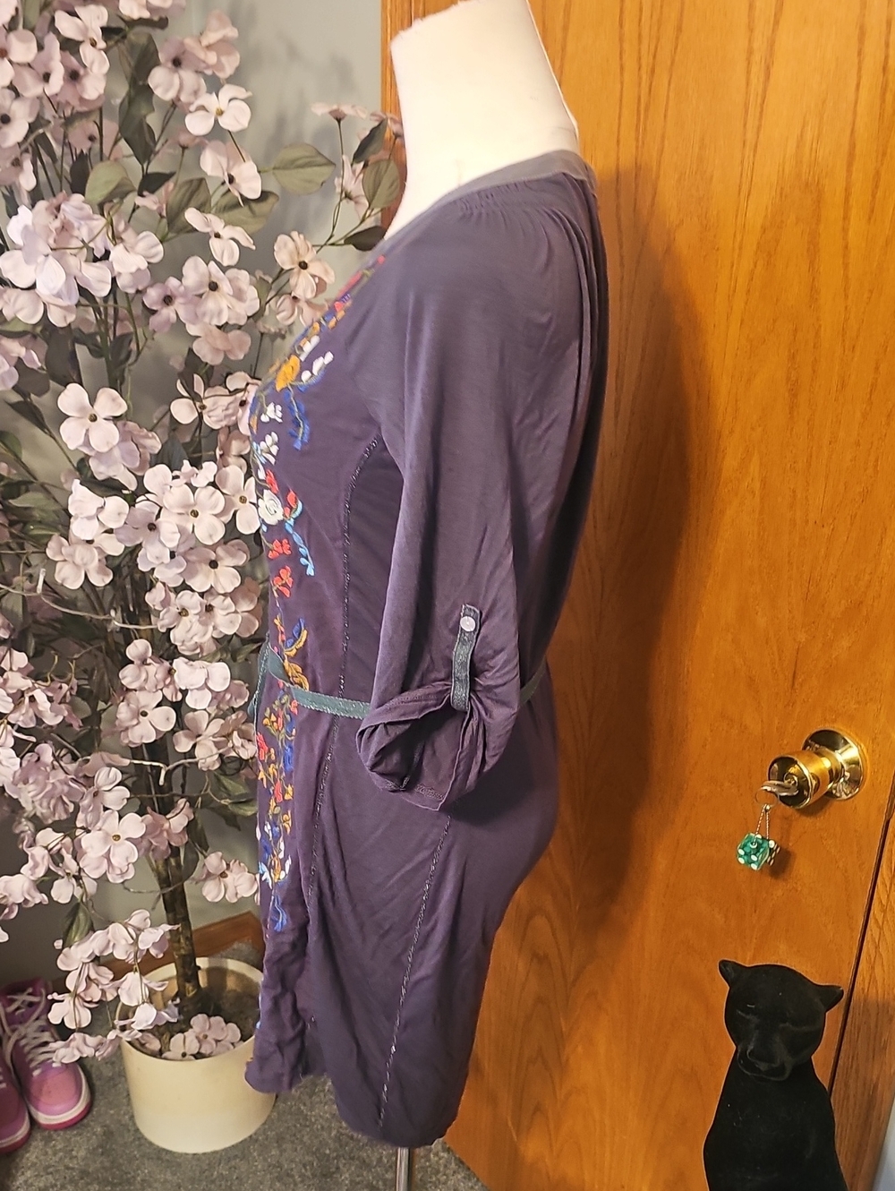 Anthropologie Tiny Embroidered Floral Dress - Picture 6 of 9